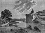 Hrad Strekov od Vanova pol. 19. stol