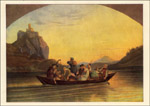 Uberfahrt uber die Elbe am Schreckenstein